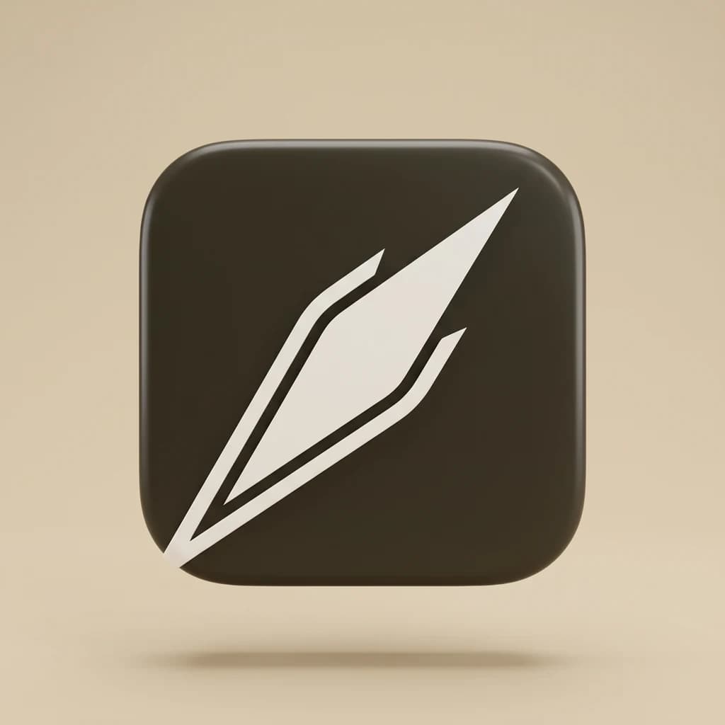 Ink app icon, presentation render