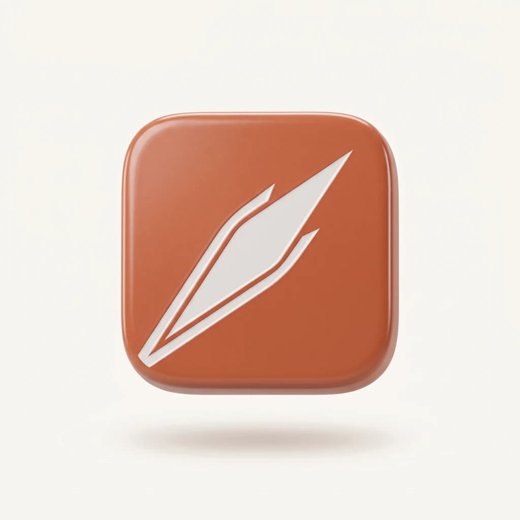 Terracotta app icon, presentation render